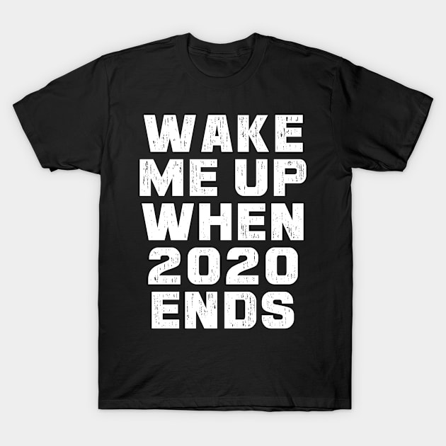 Wake Me Up When 2020 Ends T-Shirt by thedesignboy